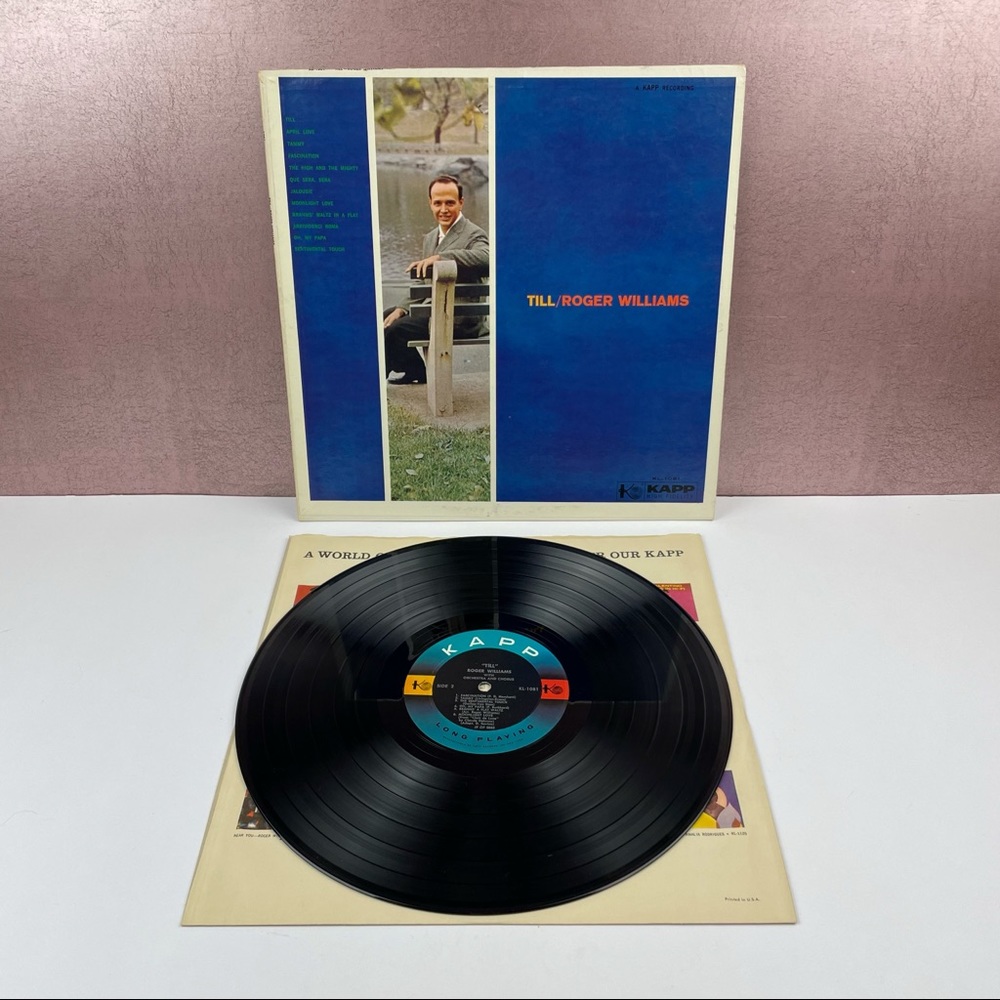 Vintage Roger Williams Till With Orchestra Vinyl Music Record